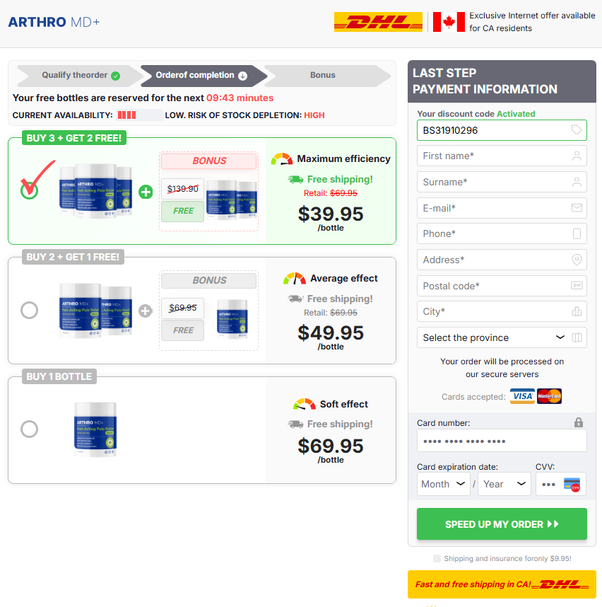 Arthro MD+ Cream Canada