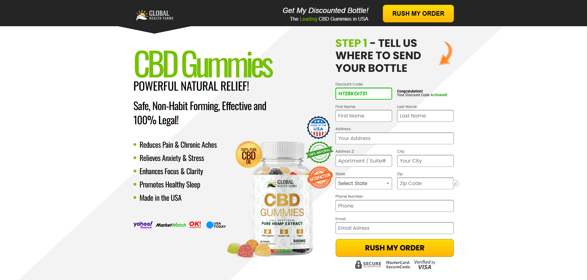 Global Health Farms CBD Gummies