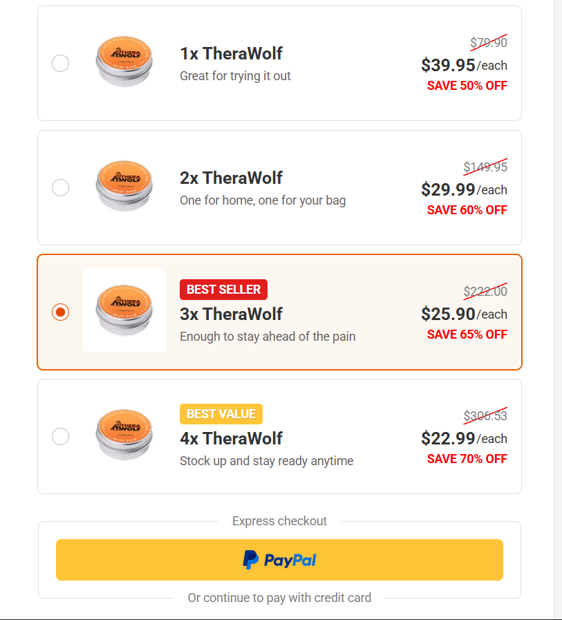 TheraWolf Pain Relief Balm